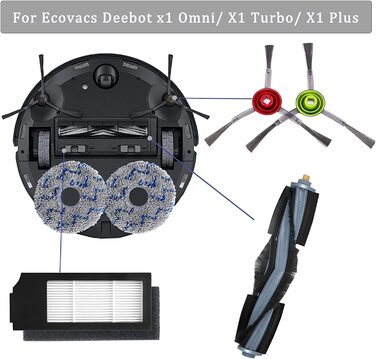 Аксесуари Ailomey для пилососів Ecovacs Deebot X1 Turbo, X1 і X1 Plus