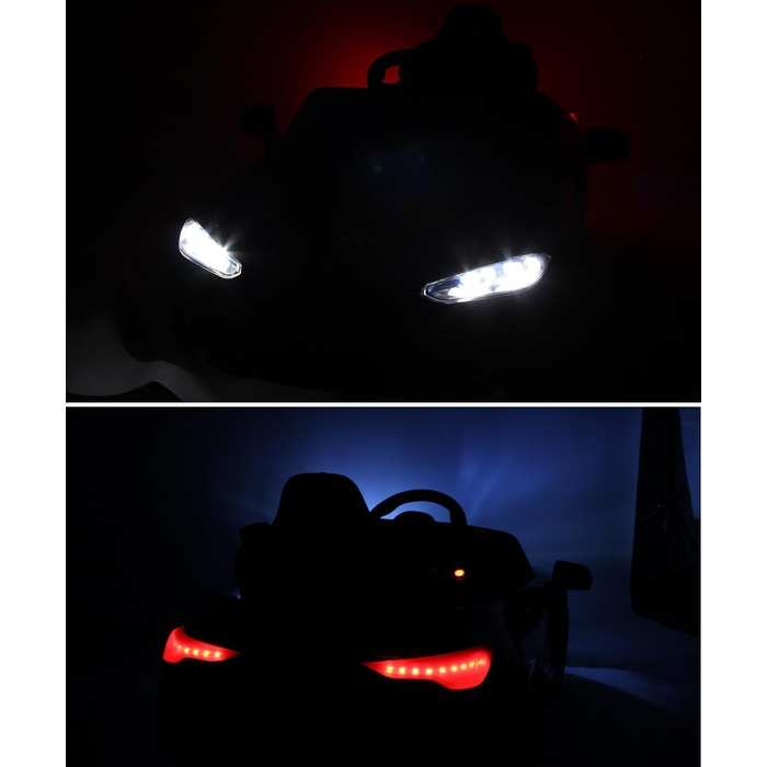 Дитячий електромобіль BMW M4 MPower 90W, EVA колеса, шкіряне сидіння, 12V 10Ah, Bluetooth, пульт, червоний