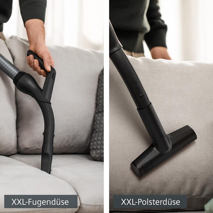 Пылесос Siemens Z7.0 VSZ7X500 с мешком для сбора пыли: для аллергиков, тихий, 650 Вт, серый