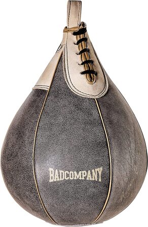 Боксерська груша з волової шкіри в стилі ретро, середній підвісний м'яч для перфорації