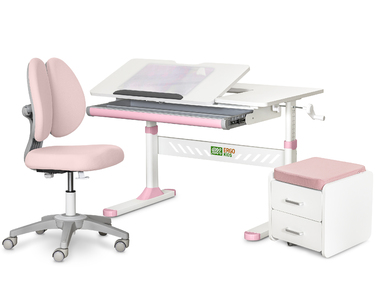 Комплект (L) Evo-Kids TH-310 Pink (парта + крісло + тумба) (арт. TH-310 + Y-412 Lite + BD C3_PINK)