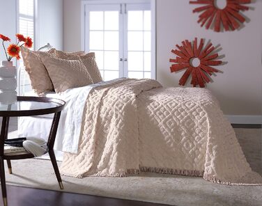 Покривало Stylemaster, двоспальне ліжко розміру king-size кольору слонової кістки кольору слонової кістки