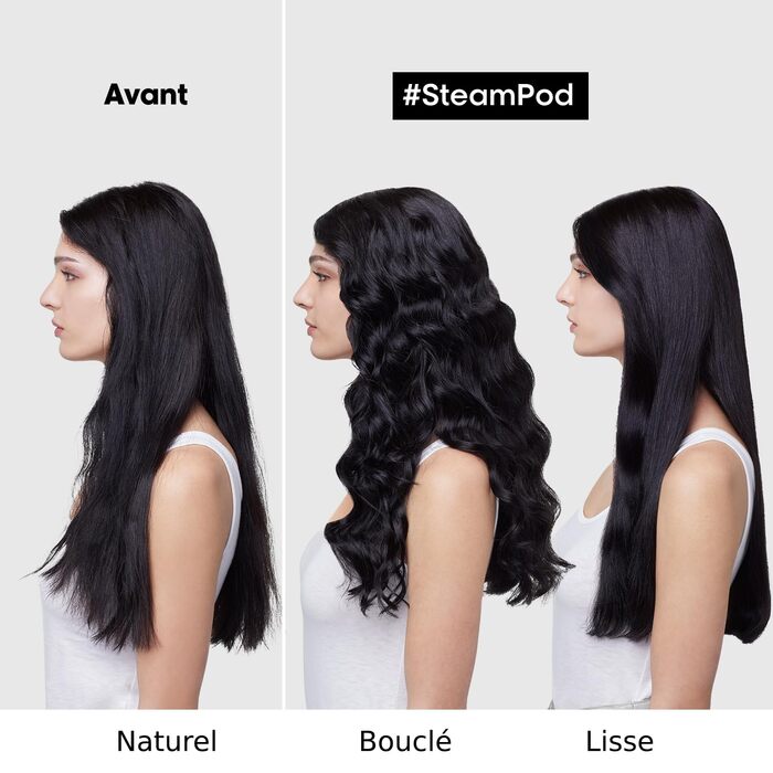 Випрямляч для волосся STEAMPOD 4 від L'Oréal: випрямляння та локони з парою, 3 температури, для всіх типів волосся