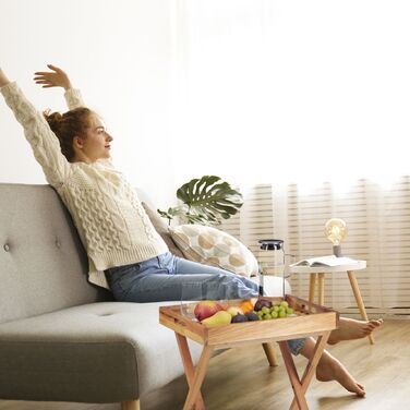 Relaxdays Стіл-трансформер складний горіхового кольору