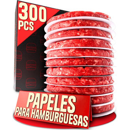 Набір для приготування бургерів SMASHI® з 2 пресами для бургерів та пресом з нержавіючої сталі 304 – Набір пресів для бургерів з лопаткою для гриля та 50 паперами для антипригарного покриття – Набір для гриля бургерів з рецептами – Оригінальний набір (300 паперів)