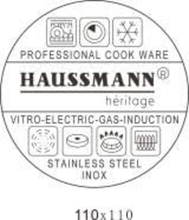 Набір каструль HAUSSMANN Heritage Pro 5 предметів нержавіюча сталь