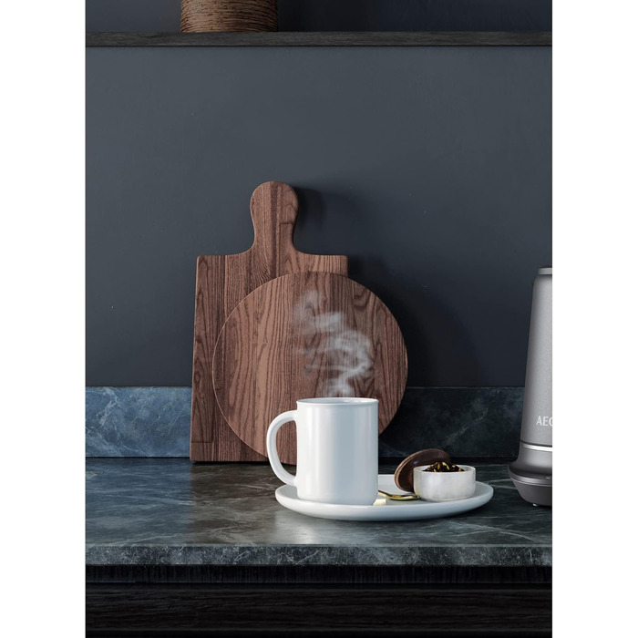 Електричний чайник AEG K7-1-6BP: 1.7 л, 7 температур, захист від накипу, LED-дисплей, сірий