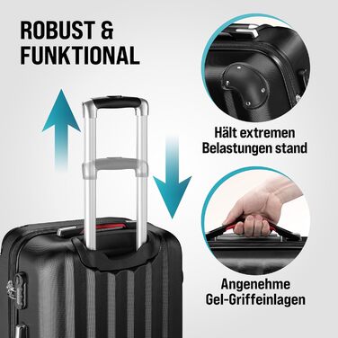 Набір валіз Monzana® 3шт (зелений) M-L-XL з замком, органайзером та вагами. Trolley, валіза з жорстким корпусом, Gepäck-Set