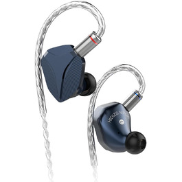 Внутрішньоканальний монітор LINSOUL Hidizs MP145, 14,5 мм Planar HiFi IEMs, знімний 2-контактний кабель, синій, 4,4 мм