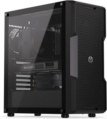 Комп'ютерний корпус ENDORFY Regnum 400 Air, 4x120 мм PWM вентилятори, скляна бічна панель, просторий, високий повітряний потік