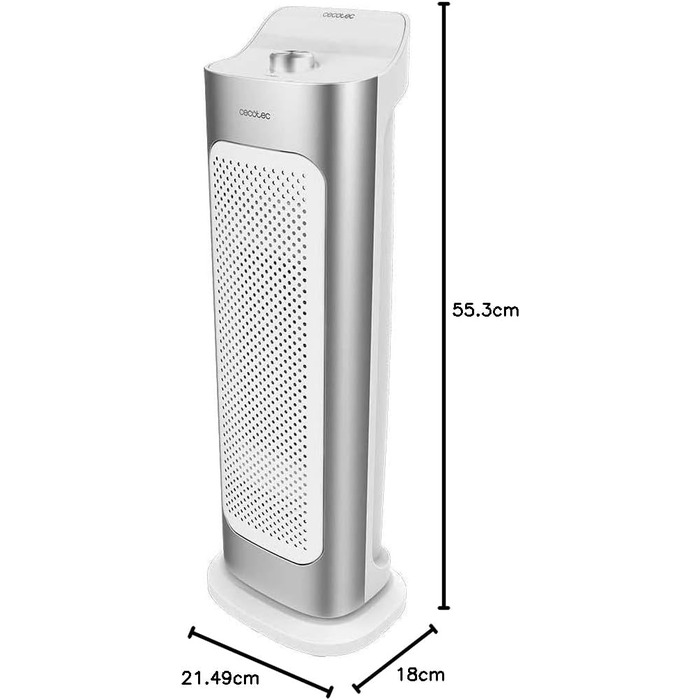 Керамичний обігрівач Cecotec Ready Warm 10100 Smart Ceramic: 2200W, LED, 3 режими, термостат, захист від перекидання та перегріву, осциляція, білий