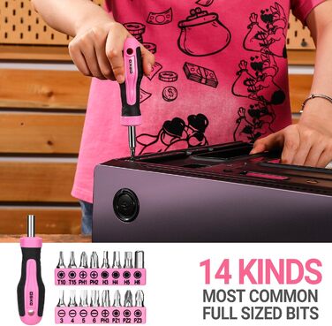 Набір інструментів DEKOPRO 42 предмети: універсальний комплект для дому, майстерні та DIY робіт для жінок