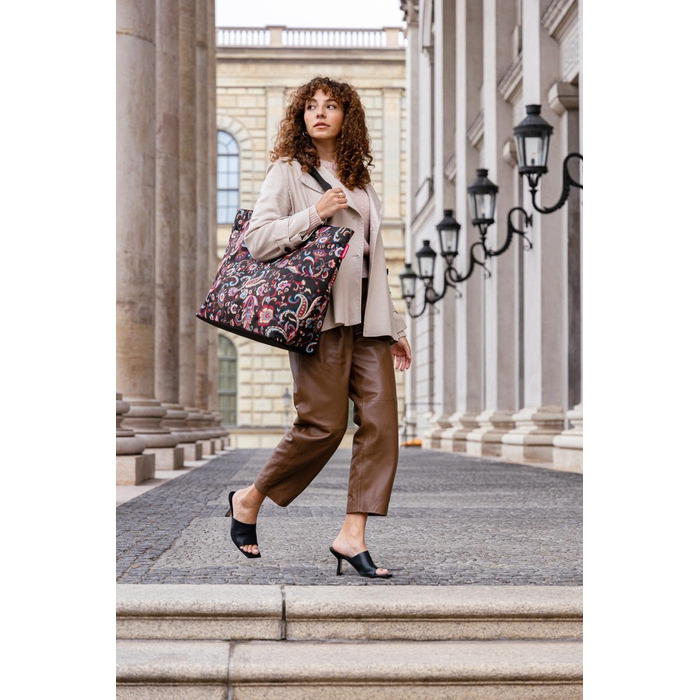 Сумка-шопер Reisenthel Shopper XL Paisley Black – велика, водонепроникна, стильна