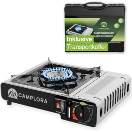 Газовий намет-плита для картриджів MFS-1a з кейсом та п'єзозапалюванням - 2,2 кВт - з функцією безпечного відключення (плита для кемпінгу)