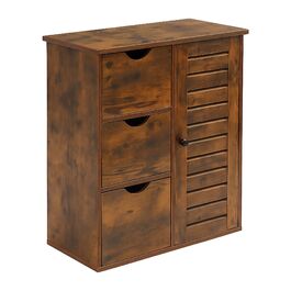 Шафка для ванної кімнати Relaxdays з 3 висувними ящиками