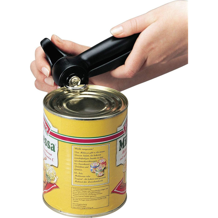 Відкривачка для банок Westmark з плоскогубцями та важелем, 17.5 см, нержавіюча сталь/пластик, чорна