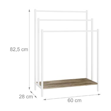 Підставка для рушників з полицею Relaxdays