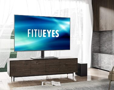 Тумба під телевізор FITUEYES для телевізорів 50-85 дюймів, поворотна, регульована по висоті, до 50кг, VESA 800x600