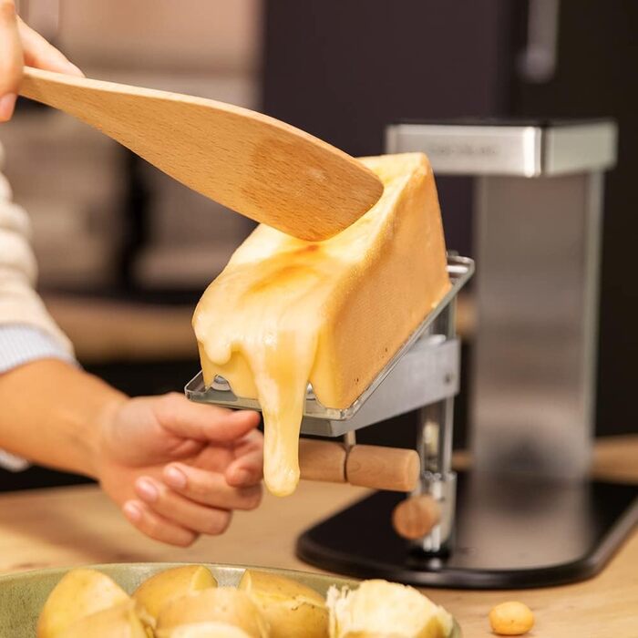 Електричний гриль-рашет Cecotec Raclette Cheese&Grill 6000 з нержавіючої сталі, 600W, регульований термостат, антипригарне покриття