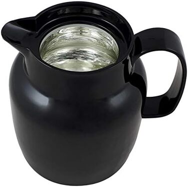 Термос Helios Mondo Push з нержавіючої сталі, 1,3 л, білий (чорний)