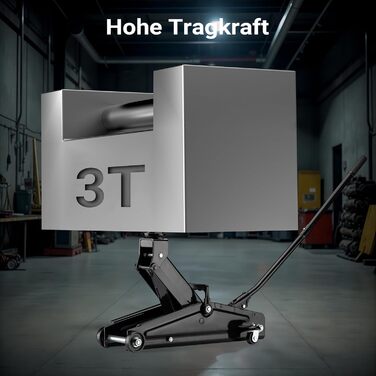 Гідравлічний домкрат Wiltec Rangierwagenheber 3т, 135-400 мм для авто, позашляховиків, кемперів