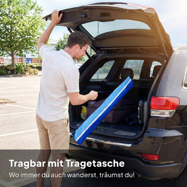 Парасоля пляжна Ø198 см, UV30+, з відкидним столиком, тримачем для напоїв, регульованим нахилом, багатоколірна