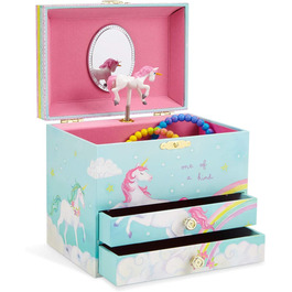 Музична скринька для коштовностей із фігуркою принцеси і двома висувними ящиками