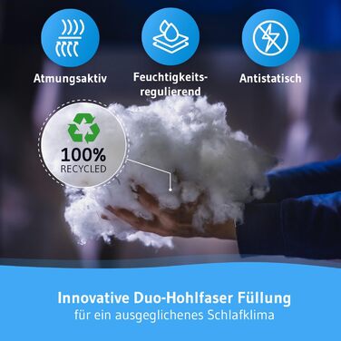 Ковдра на всі сезони 135x200, 100% екологічна, Verda з обробкою, терморегулююча та дихаюча, для алергіків