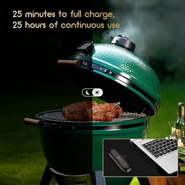 Бездротовий термометр для м'яса Inkbird INT-11P з Bluetooth, IP67, для гриля, BBQ, духовки, коптильні