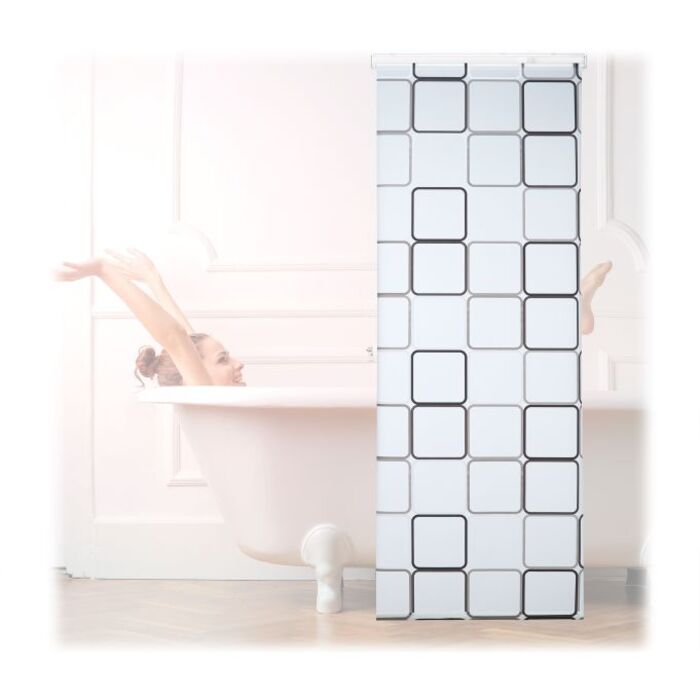 Relaxdays Завіса для душу SQUARE