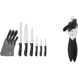 Набір кухонних ножів WMF 7 предметів з підставкою, відкривачка для консервів, Cromargan нержавіюча сталь, безпечний для миття в посудомийній машині