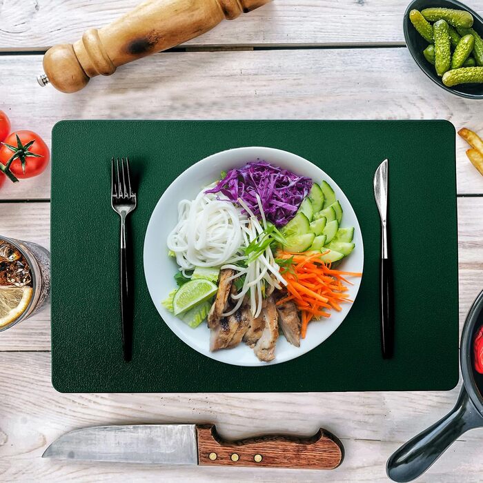 Набір серветок на стіл, 6 шт, чорного кольору, термостійкі, миючі, для кухні та обіднього столу, декор