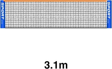 Ха-ха-ха портативна Тенісна сітка, складна сітка для бадмінтону, дитяча, для дорослих, для занять спортом в приміщенні / на відкритому повітрі, тренувальна сітка для футболу, тенісу, волейбольна сітка для саду, заднього двору, пляжу (3 м 300 х 70 см)