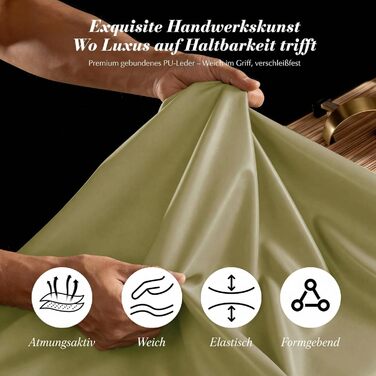 Офісний стілець Efomao XXL до 200 кг з підставкою для ніг, екошкіра, висока спинка, регульовані підлокітники, підтримка попереку, сірий