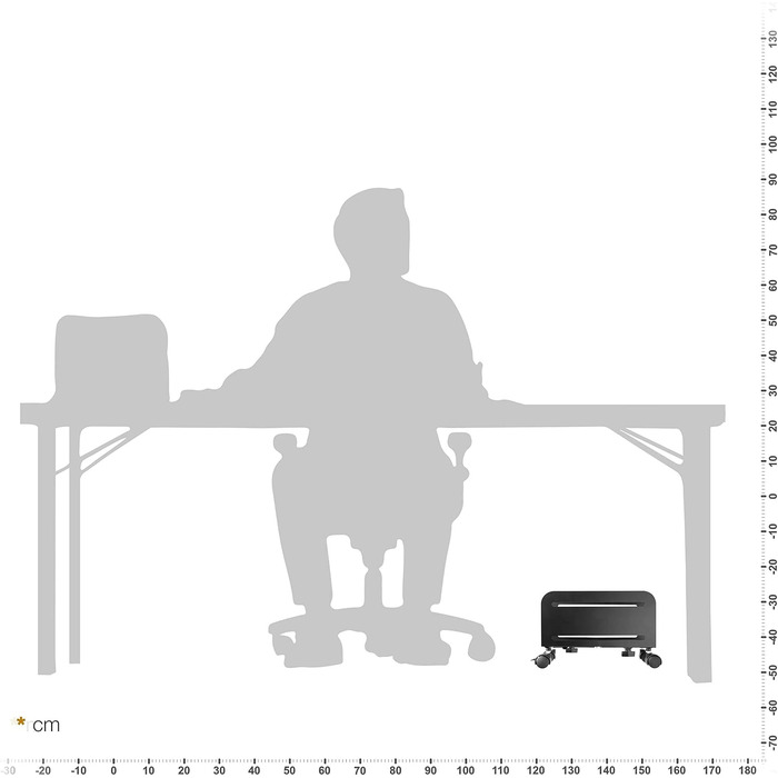 Підставка для комп'ютера RICOO на роликах: мобільний стійкий стенд для ПК, сервера та робочого місця