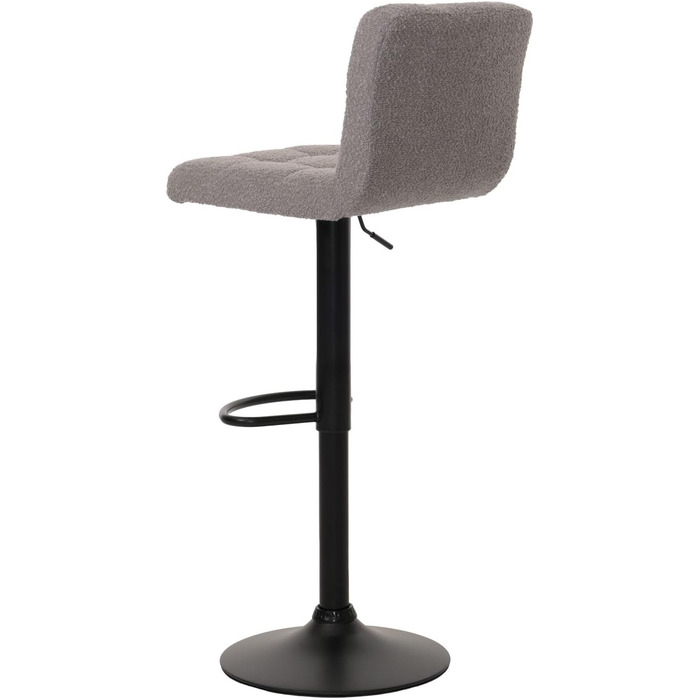 Набір з 2 барних стільців Mendler HWC-G87, регульовані по висоті, обертаються, тканина Boucle, сірий, FSC®