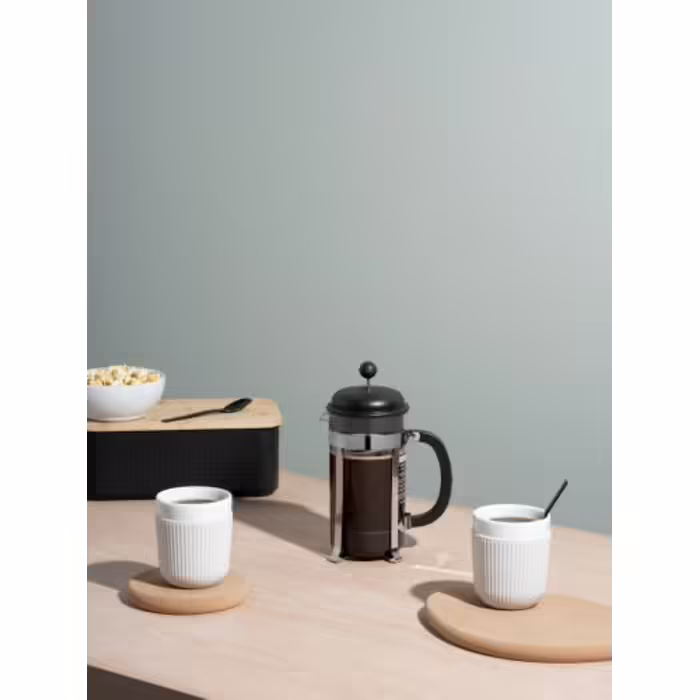 Кавник френч-прес Bodum Caffettiera, 1 л, чорний (1918-01), Чорний, 1000