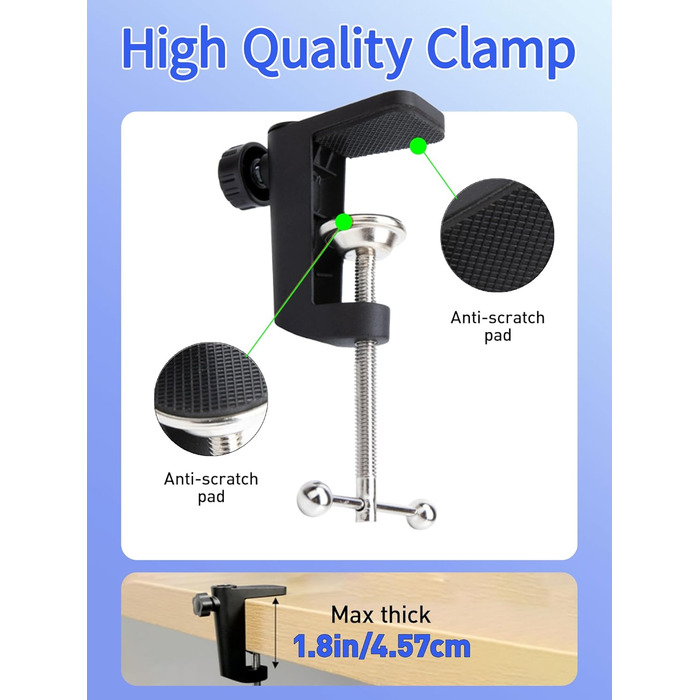 Стійка для мікрофона HyperX QuadCast з поп-фільтром та тримачем YOUSHARES для QuadCast S, Blue Yeti, Razer Seiren Mini V3