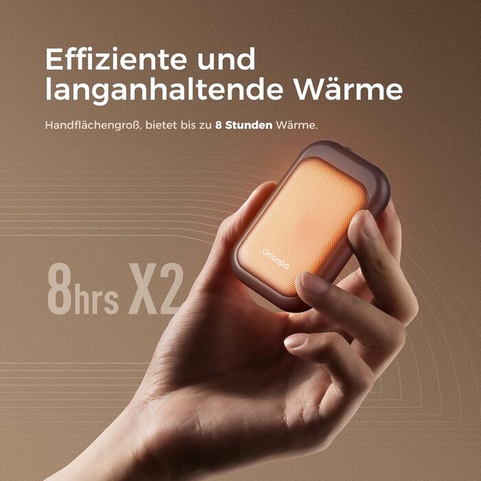 Електричні грілки для рук OCOOPA UT4 Young (рожеві) - 5000mAh, водонепроникні, USB, 2 шт.