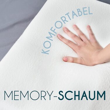 Подушка для ніг Dreamzie: ергономічна, з ефектом пам'яті, Made in EU, Oeko TEX, дихаюча, гіпоалергенна