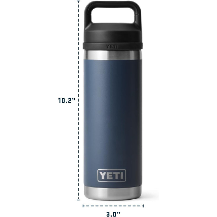 Термос YETI Rambler з кришкою Chug, 532 мл, Charcoal