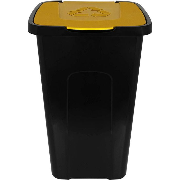 Відро для сміття TW24 об'ємом 50 л для вторинної переробки з вибором кольору відро для сміття з відкидною кришкою відро для сміття відро для сміття (жовтий )