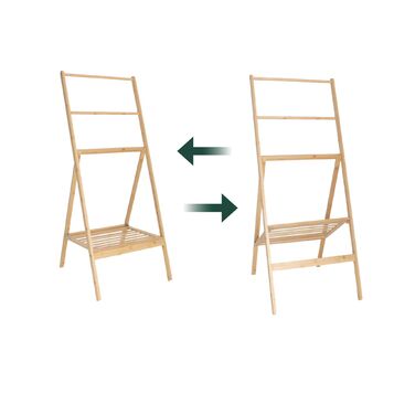 Підставка для рушників Relaxdays з бамбука з полицею