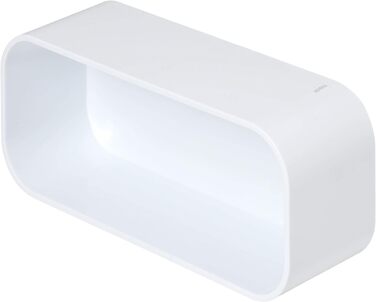 Полиця Tiger 2-Store, для використання в якості душового кошика або настінної полиці, пластик, колір для прикручування або склеювання, (Білий, 25x18 см)