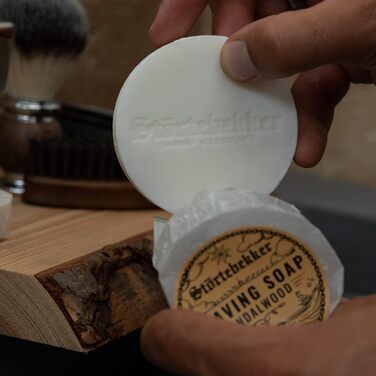 НОВИНКА Strtebekker Connoisseur Set - Високоякісний набір для гоління - в т.ч. безпечна бритва, щітка для гоління, мило для гоління сандалове дерево, побривна чаша, підставка для гоління, серветка для гоління - ідея подарунка (чорна - кафе)