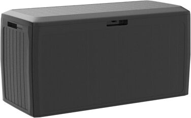 Ящик для подушок KESSER® 290л з колесами, антрацит - садовий контейнер для зберігання, витримує 100 кг