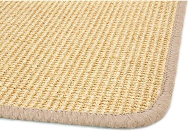Кухонний килимок Кухонний килимок SISAL - Килимок для кухні з натурального волокна Килимок для кухні, містка, нековзний чистий прохід (67 x 140 см, натуральний)