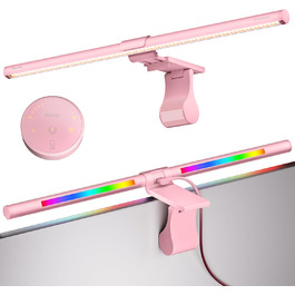 RGB-лампа для монітора Quntis 51 см з підсвічуванням, пультом керування, 15 режимів, для геймінгу, USB, для ПК, офісу