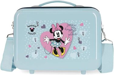 Ручна поклажа Disney Minnie My Happy Place синя, 50x39x20 см, ABS, кодовий замок, 34л, 1.8 кг, 4 колеса