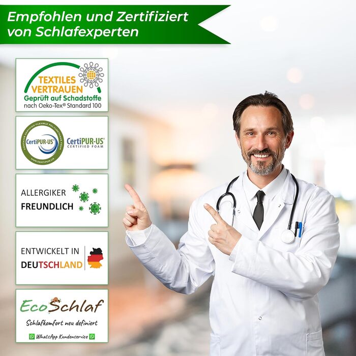 Ортопедична подушка Airflow для сну на боці з Memory Foam – підтримка шиї, зменшення болю, комфортний сон